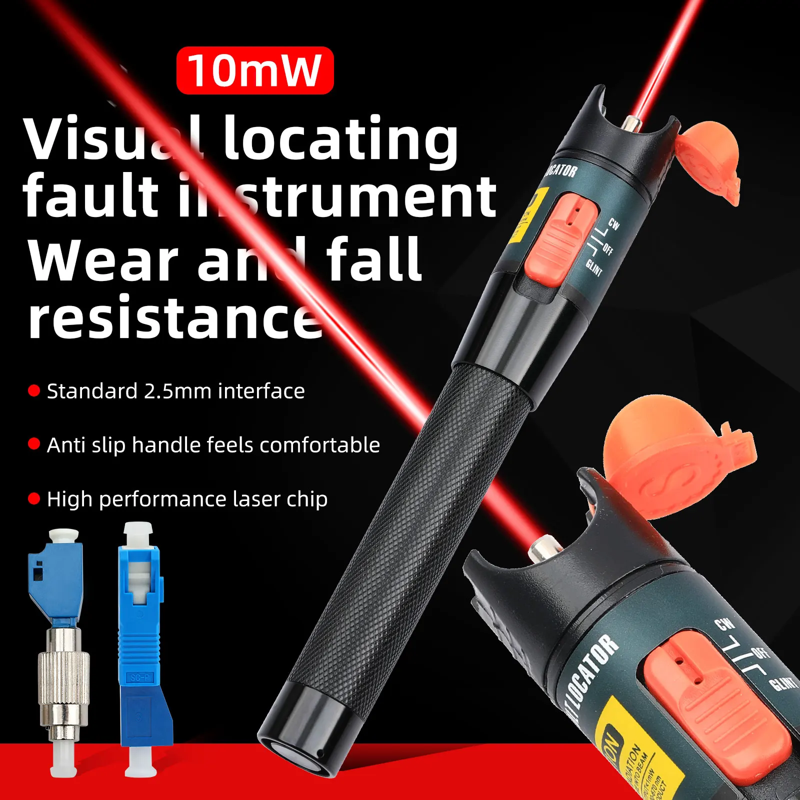 

Visual Fault Locator FC Male to LC Female /SC Male to LC FemaleAdapter for CATV Telecommunications(10mw+FC-LC+SC-LC)