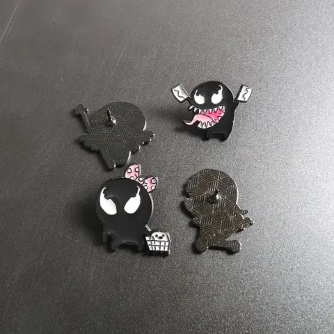 Marvel Venom Broschnål - Söt Rolig Tecknad Badge för Jackor, Ryggsäckar, Cosplay Kostymtillbehör 8 best sales nålgift - №1
