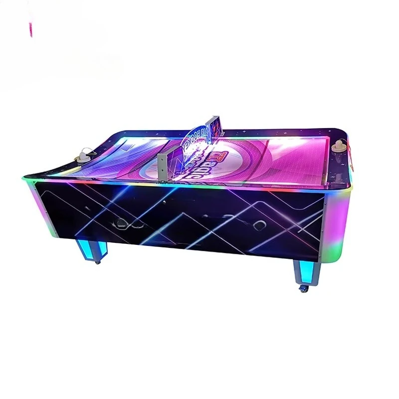 Hot Sale Arcade Red Coin Operated Curved Hockey Air Hockey Table Game Console