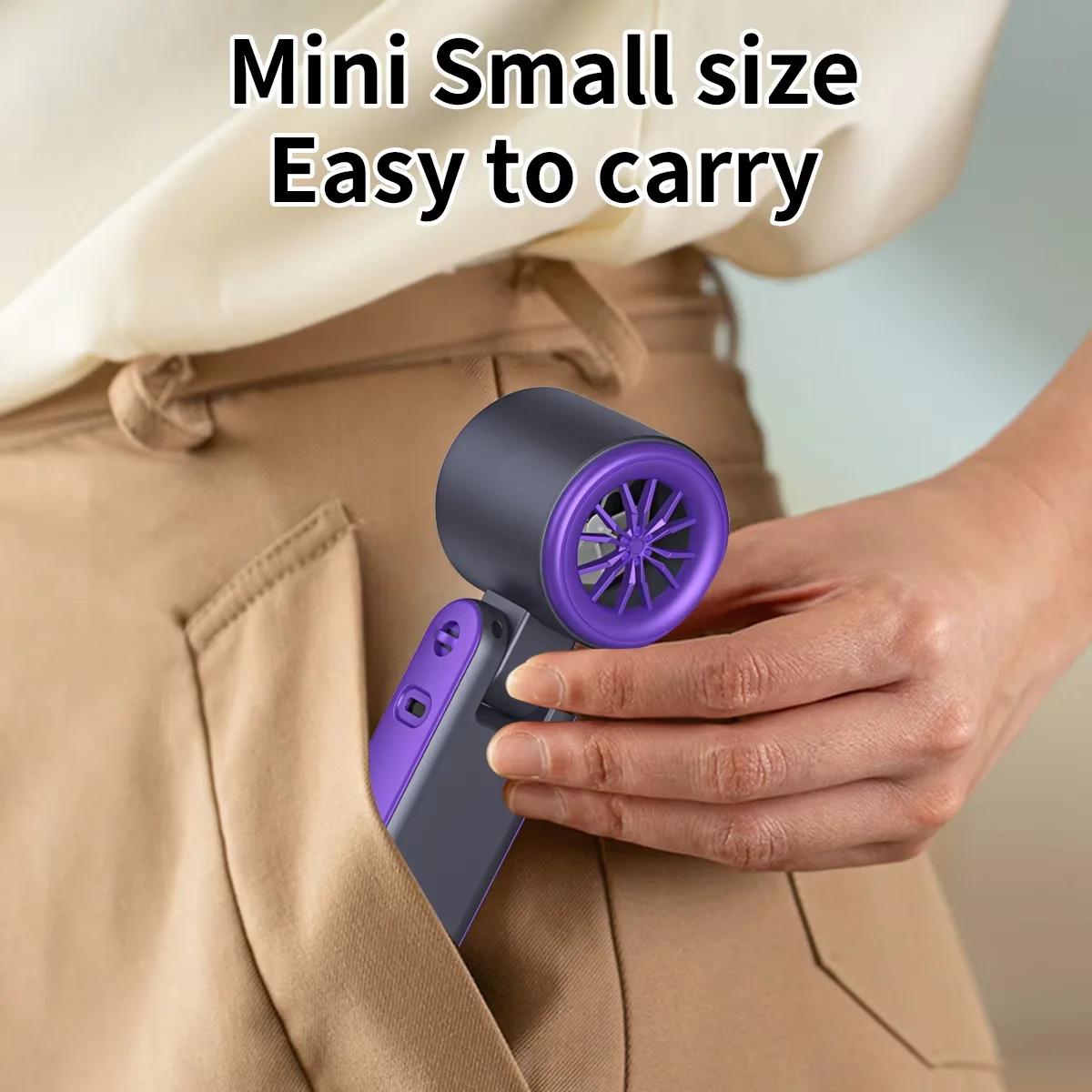 Nuevo Mini ventilador de mano, ventiladores de escritorio portátiles de 100 velocidades, refrigeración instantánea con modo de hielo, ventilador elegante recargable para mujeres