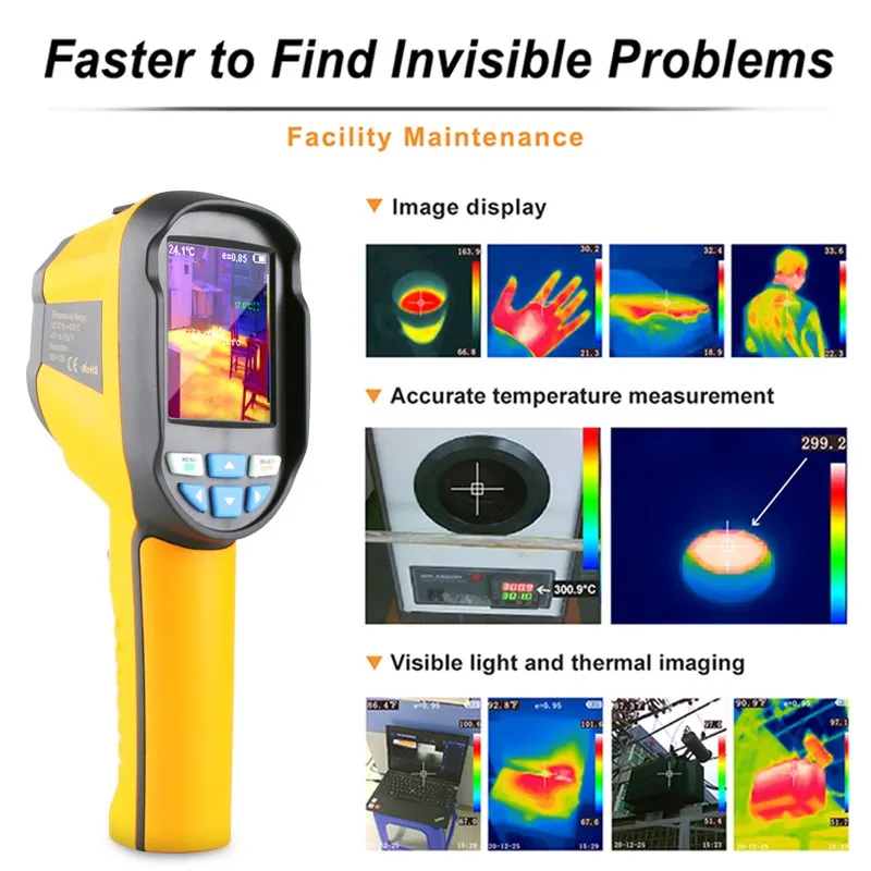 A-BF RX-350 Thermal Imager 80*60 Pixels Infrared Thermal Imaging Camera -20°C~400°C Temperature Detect Floor Heating Repair