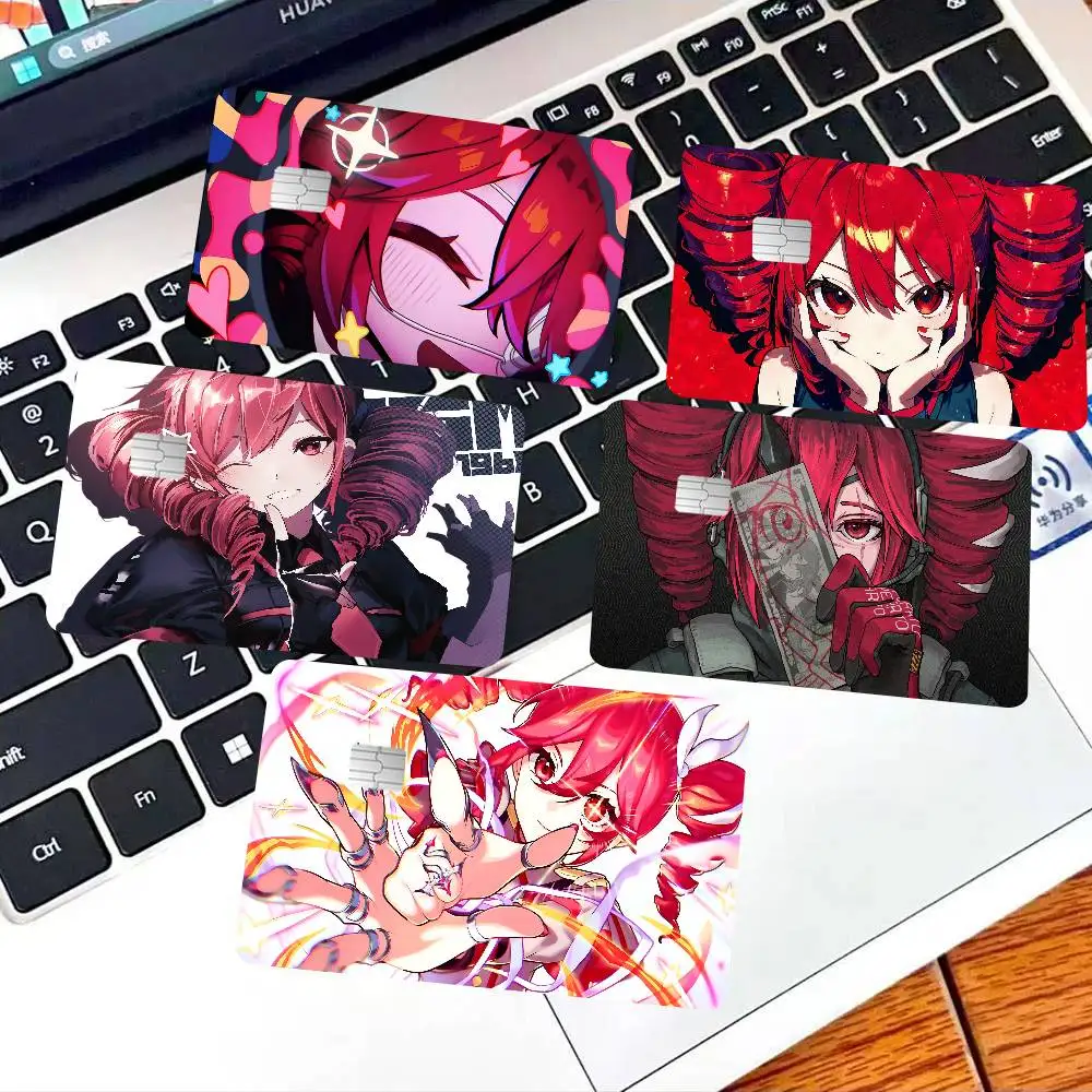 Popular Virtual Singer Kasane Teto Anime Anime Young Creidt Card Debit Card Sticker Film Case Front Tape For Small Big No Chip