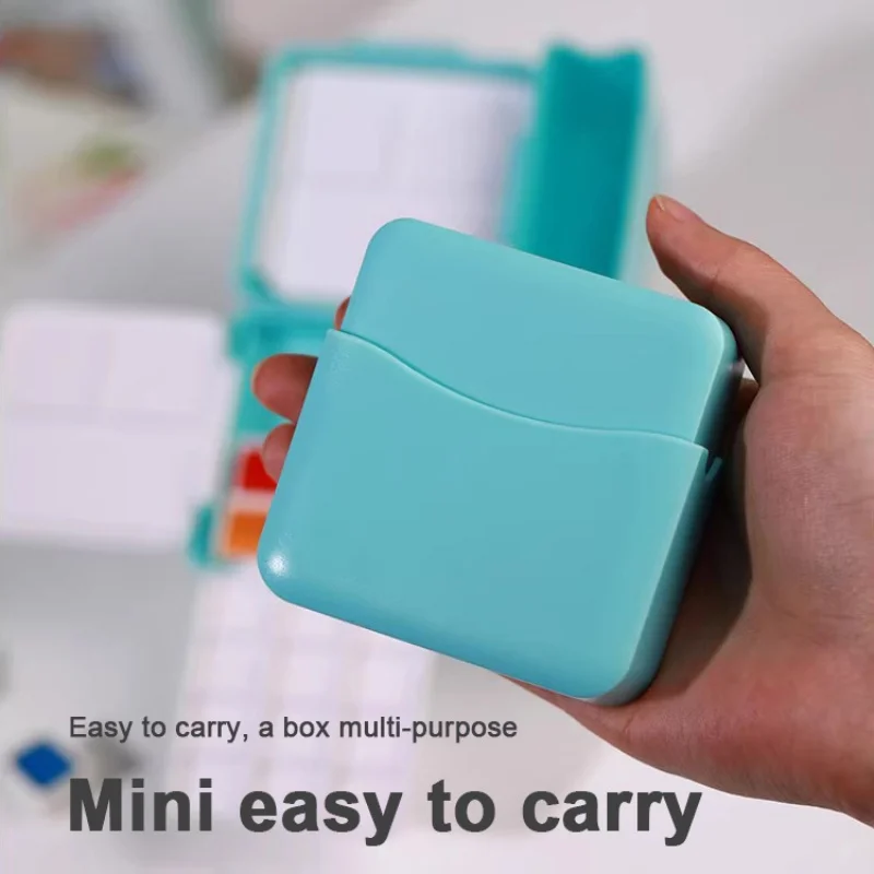 

Складная акварельная палитра, пустая коробка для красок с портативным ведром, мини-студенческий художник, эскизы, сделай сам, путешествия, живопись, товары для рукоделия