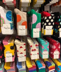 Chaussettes Happy Unisexes en Coton à Motifs Multiples, Carillon Amusant à la Mode