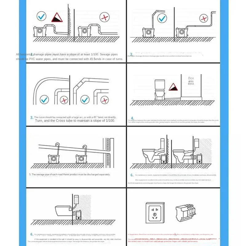 500W household fully automatic pumping sewage lifter crushing toilet sewage lifting pump motor crushing pump free shipping