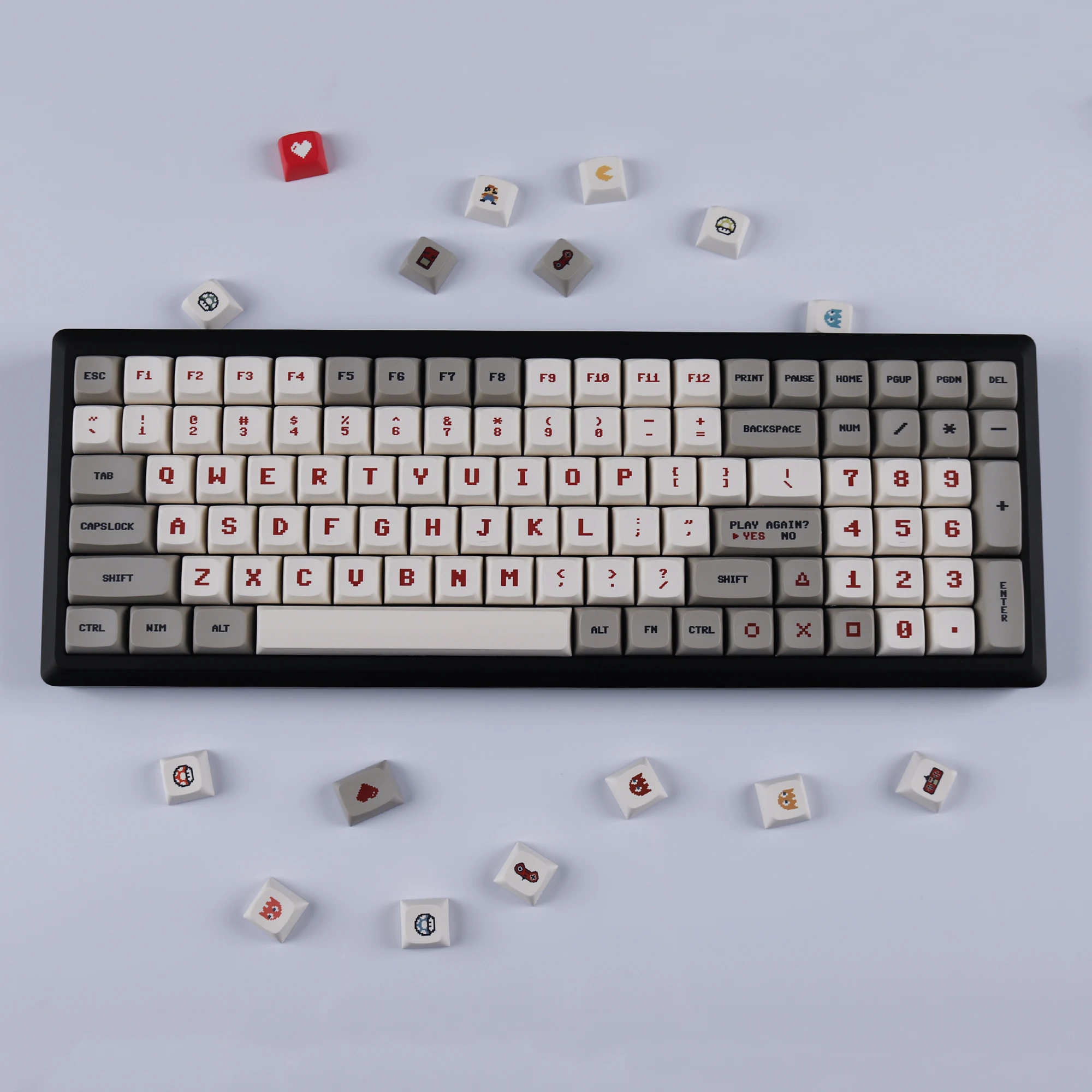 146 Key Gameboy Dye Sub ZDA PBT Keycap Similar to XDA for MX Keyboard 104 87 61 Melody 96 KBD75 ID80 GK64 Tada68