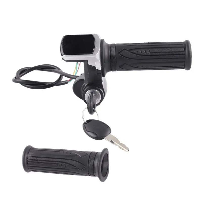 

Throttle Grip With Key Lock Power Indicator 36V For Electric Scooter For Electric Bikes Motorcycles