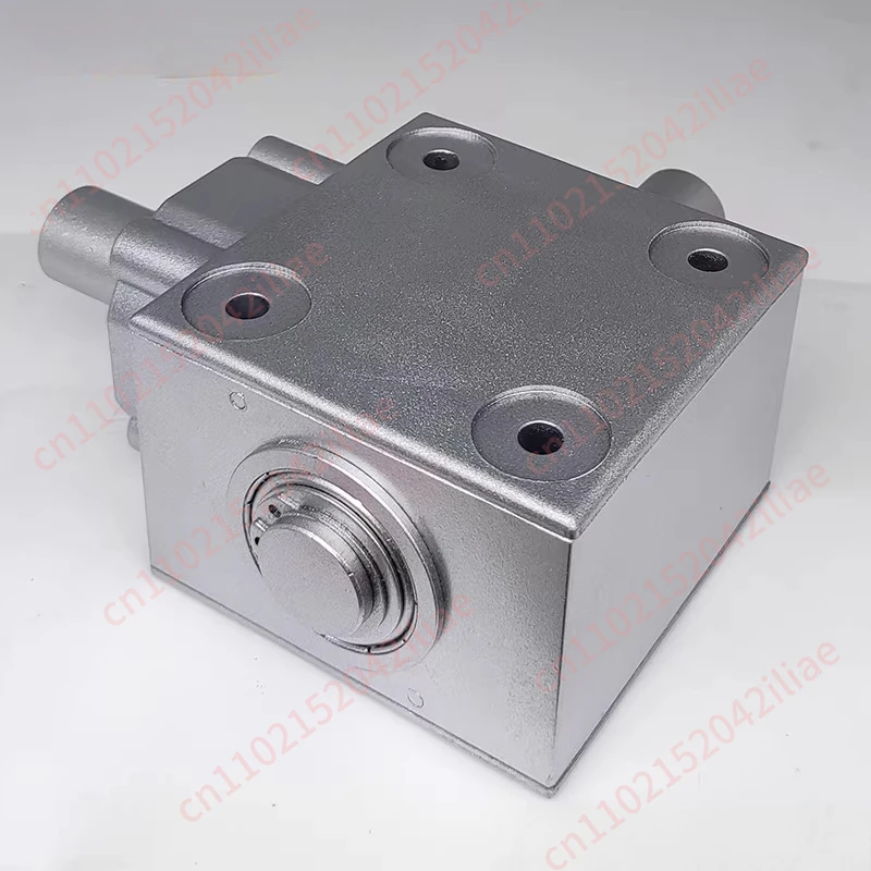 90° Angle Drive Steering Gear Unit Right Angle Bevel Bevel Gearbox Speed Ratio 1:1  Max Speed 1000RPM