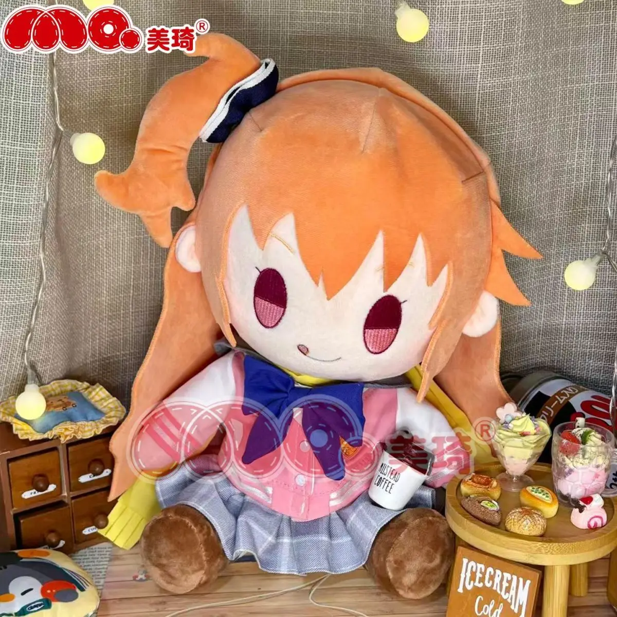 

Плюшевая игрушка-подушка Inaba Meguru, 30 см, в позе сидячего кавайного аниме-идола, подарок