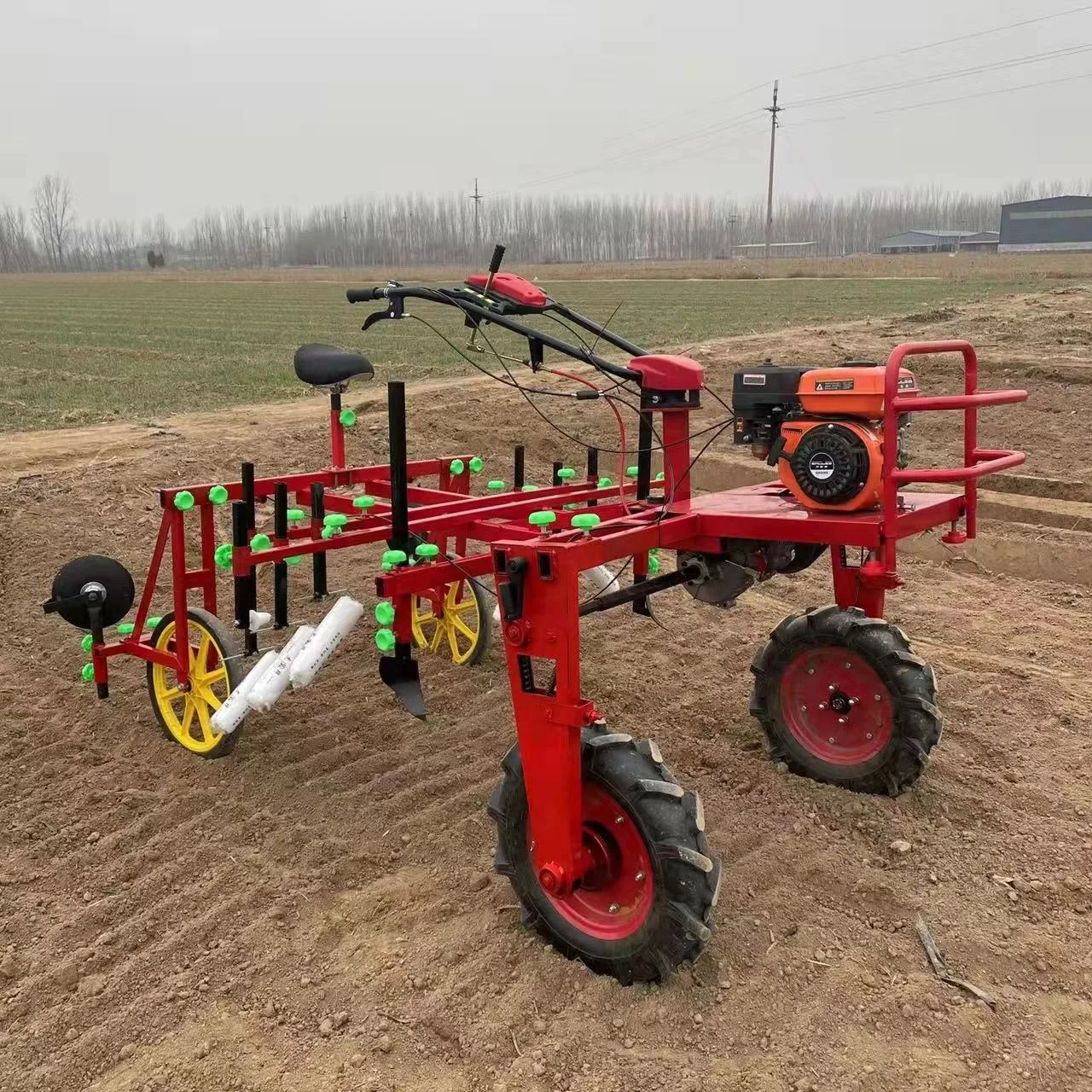 

New Design Agricultural High Bow Plastic Film Mulching Covering Laying Machine