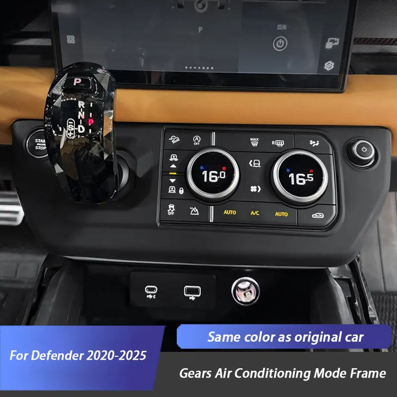

Silicone Center Console Gears Air Conditioning Mode Frame Cover Trim Car Accessories for Land Rover Defender 90 110 2020-2025