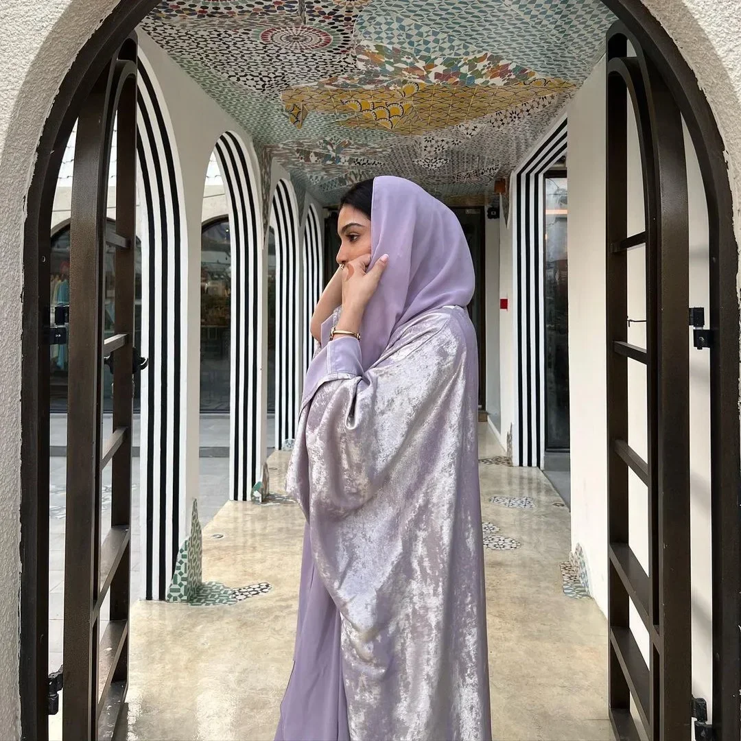 Bronzing Satin offen Abaya Kimono Strickjacke muslimische Abayas für Frauen Dubai Luxus Truthahn bescheidene islamische Outfit marok kanis che