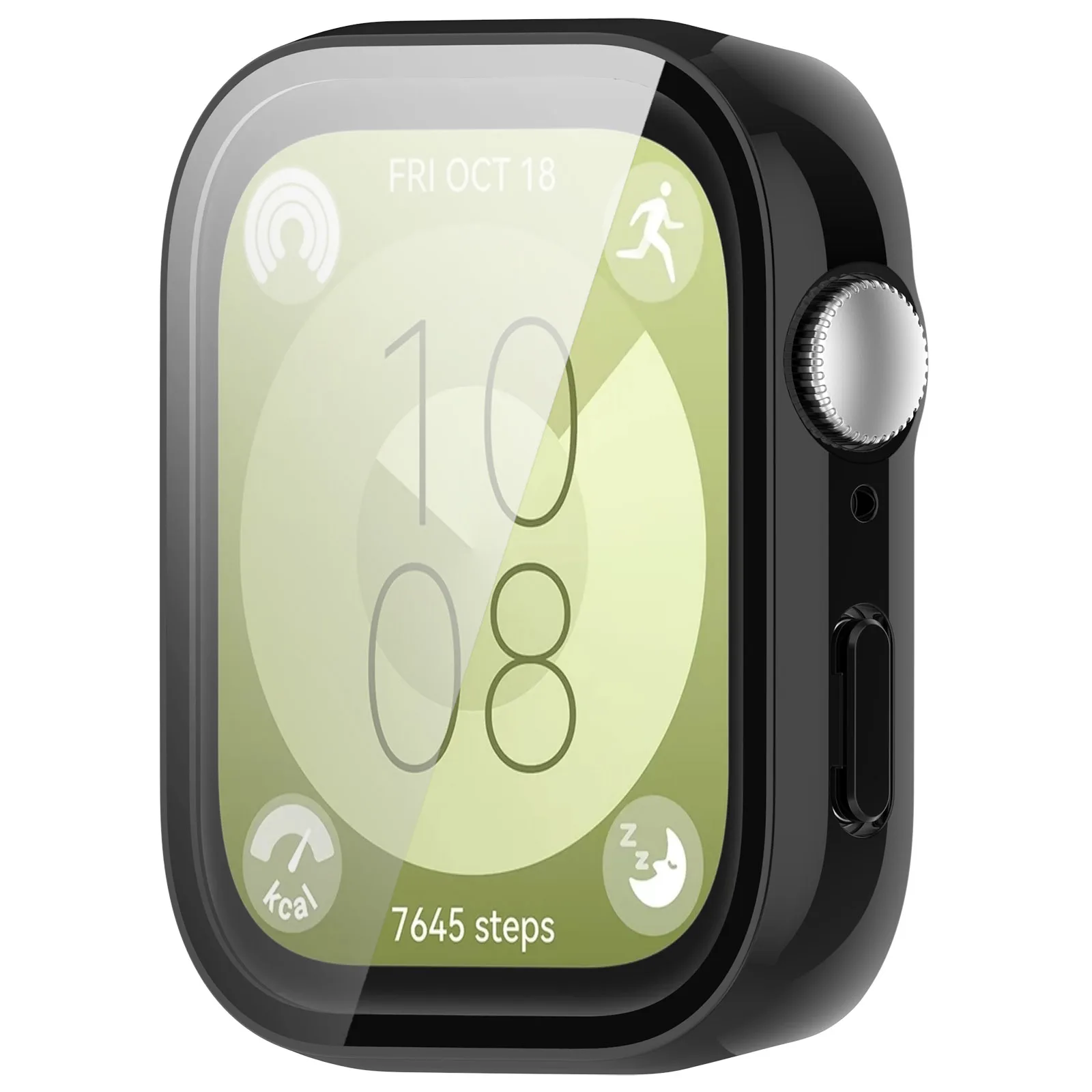 Hard PC Case Tempered Glass Screen Protector Protective Cover for Huawei Watch Fit 3 Fit3