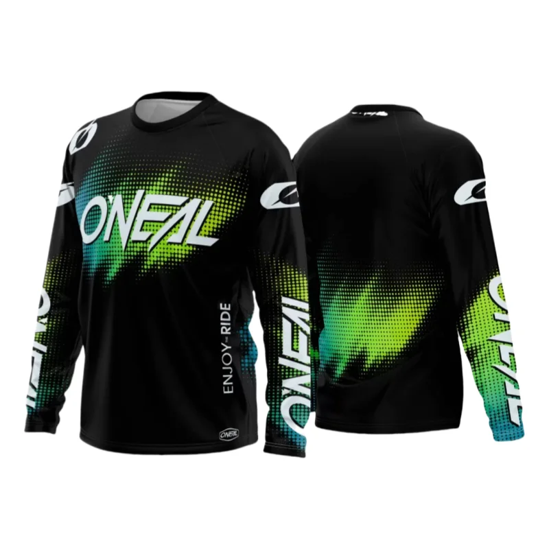 Motorcycle Ride Sports Men's Long Sleeve T-shirt Fashion Trend Unisex Tops Casual Loose O-neck Tees Spring Outdoor Gym Clothing