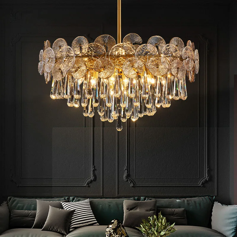 lustre de cristal moderno com lampada pingente de lotus lustres luxuosos nordicos para sala de estar quarto restaurante hotel decoracao luminarias lustrosas 2023 01