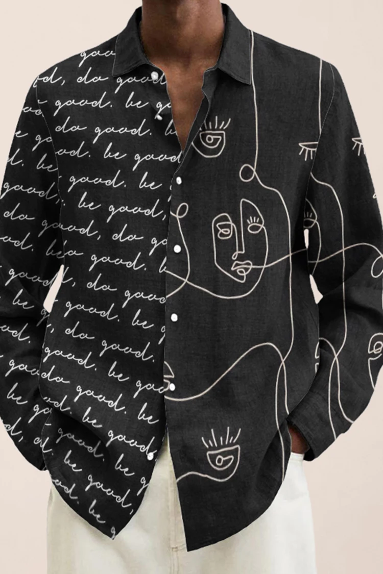 New Vintage For Men Hawaiian Shirt 3D Abstract Print Beach Holiday  Casual Long Sleeved Oversized Top Tee shirt 3XL Camisa Top