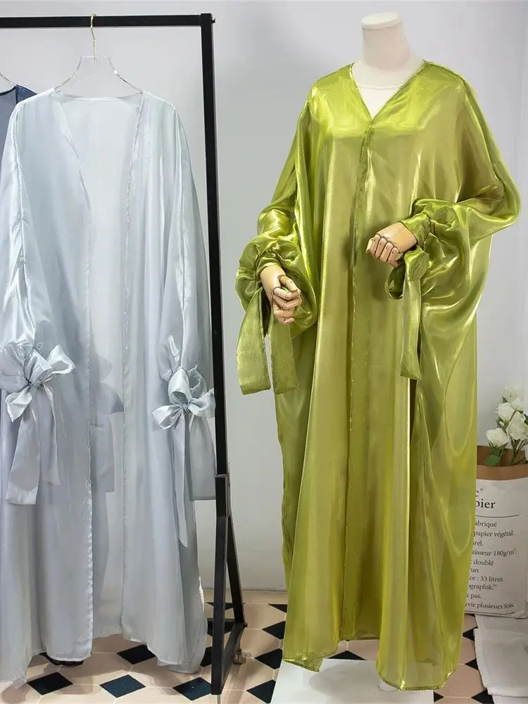 Ramadan Kimono Abaya Dubai Kaftan Saudi Arabia Turkey Islam Muslim Dress Prayer Clothes Abayas For Women Robe Femme Musulmane