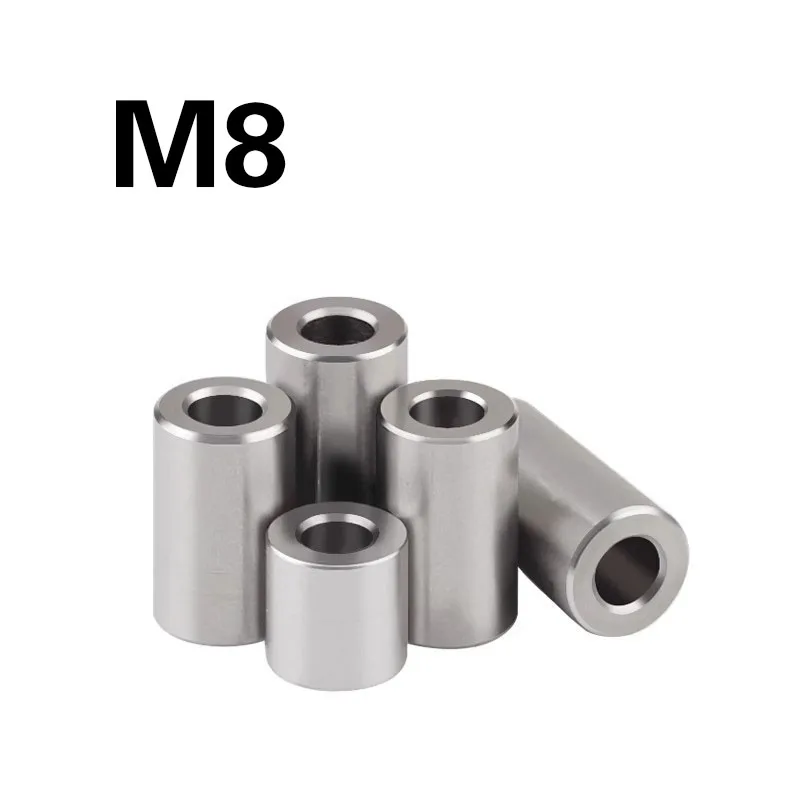 

M8 Stainless Steel Bushing Washer Round Hollow Unthreaded Standoff Spacer Gasket Sleeve Shaft Sleeve High Precision