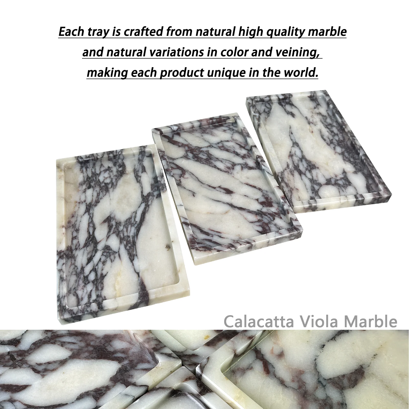 Natural Marble Vanity Tray 10\