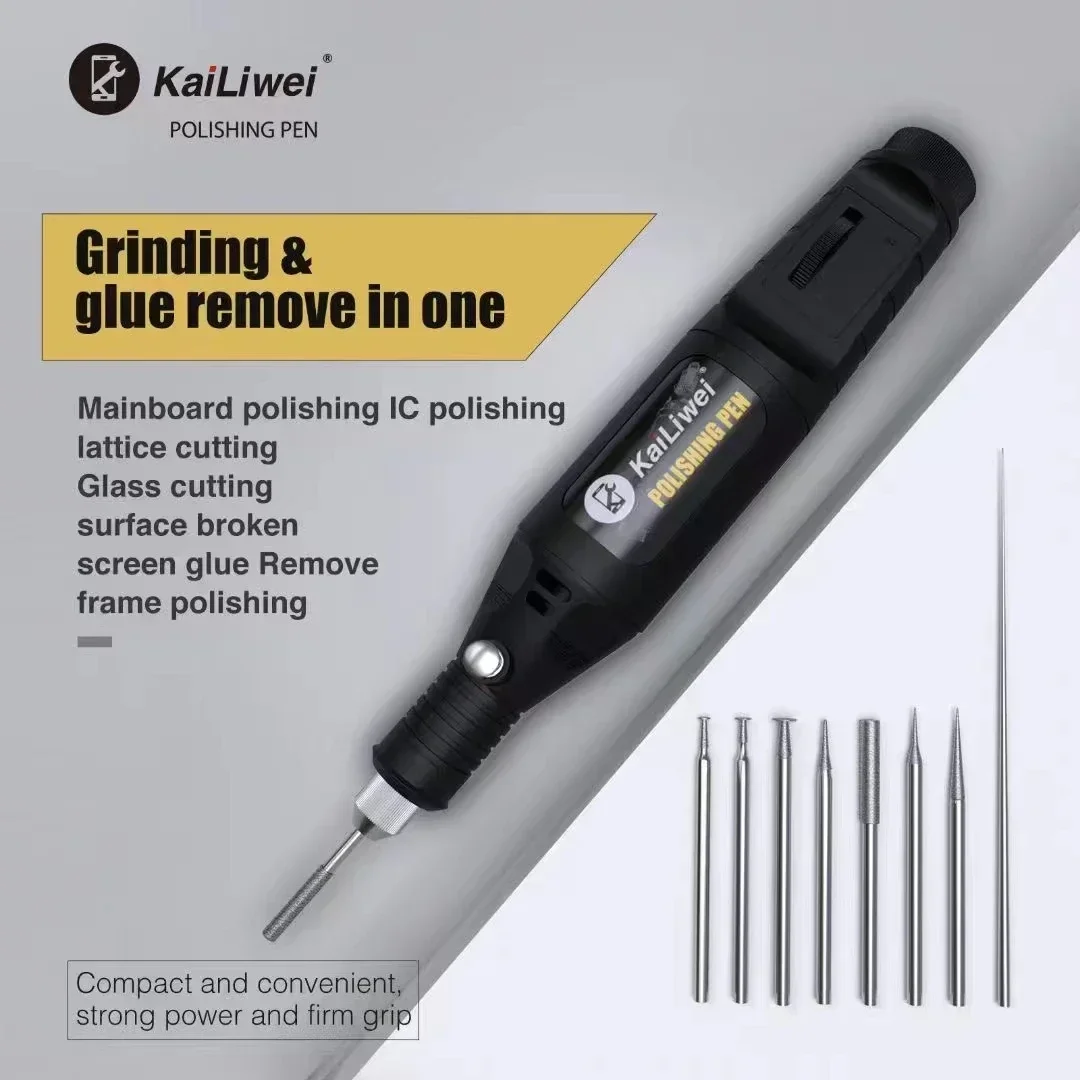 Kailiwei 12V Mini Drill Electric Carving Pen Variable Speed Drill Rotary Tools Kit Engraver Pen For Grinding Polishing