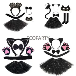 Love Party Spot wholesale Halloween children's panda headband Dance performance panda headband set Props adult costume anime