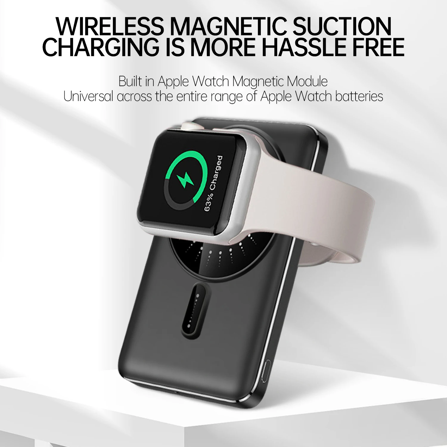 F19s 10000mAh 3-in-1 Magnetic Wireless Power Bank for MagSafe iPhone PD20W Fast Charging for Apple Watch Portable Spare Battery