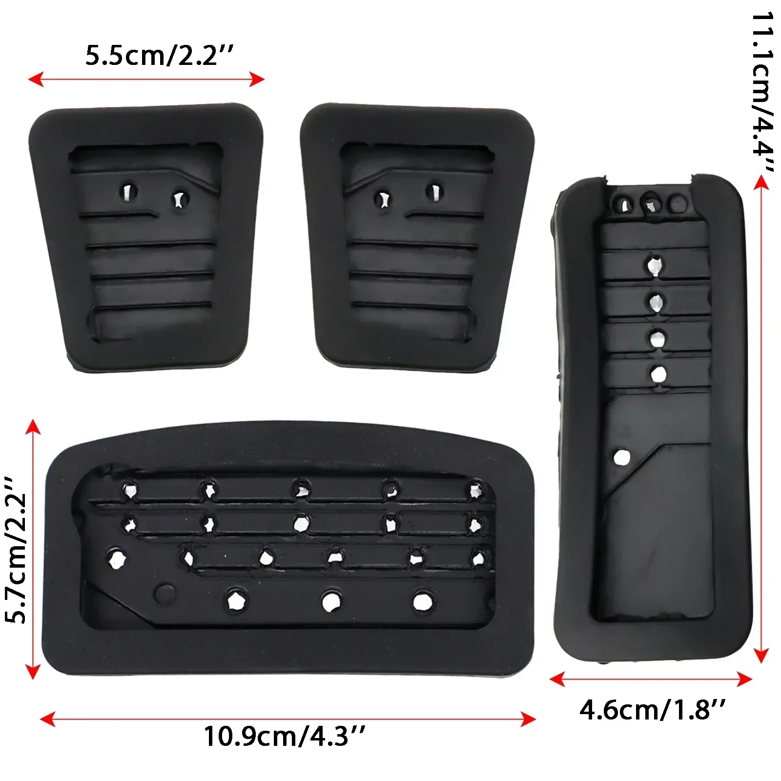 NonSlip AT MT Gas Brake Foot Clutch Pedal Pad Cover Kit For Mitsubishi Pajero Outlander 2019 Lancer X Eclipse Cross Car Styling