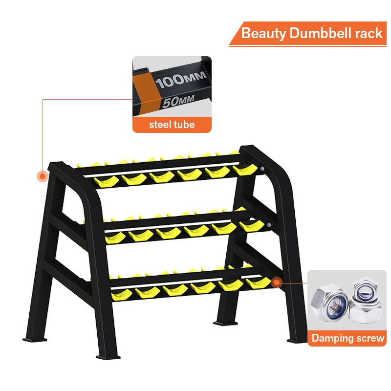 High Quality Fitness Commercial Beauty Dumbbell Rack