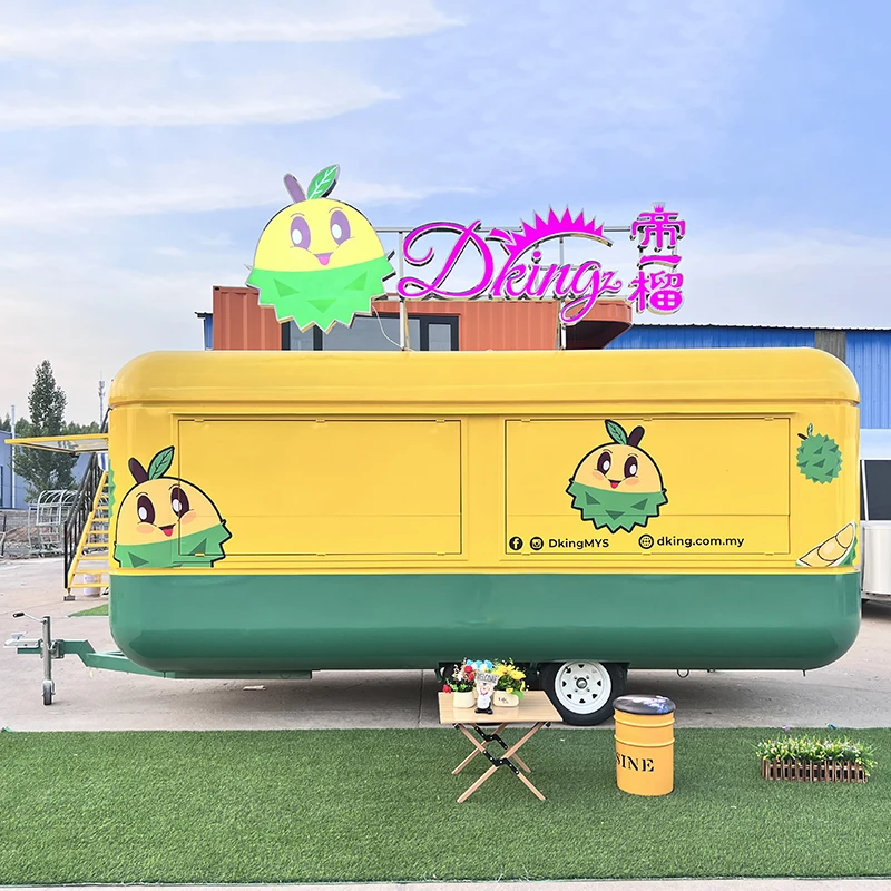 Hot Sale Concession Trailer Food Trailer Kitchen Equipments BBQ Concession Trailer Commercial Service Window Food Truck