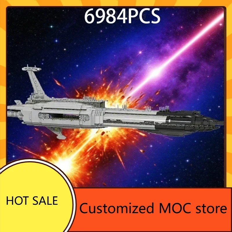 

6984 шт. индивидуальный MOC StarPlan невидимый ручной космический корабль военные космические войны головоломка Рождественская игрушка-головоломка детский подарок на день рождения