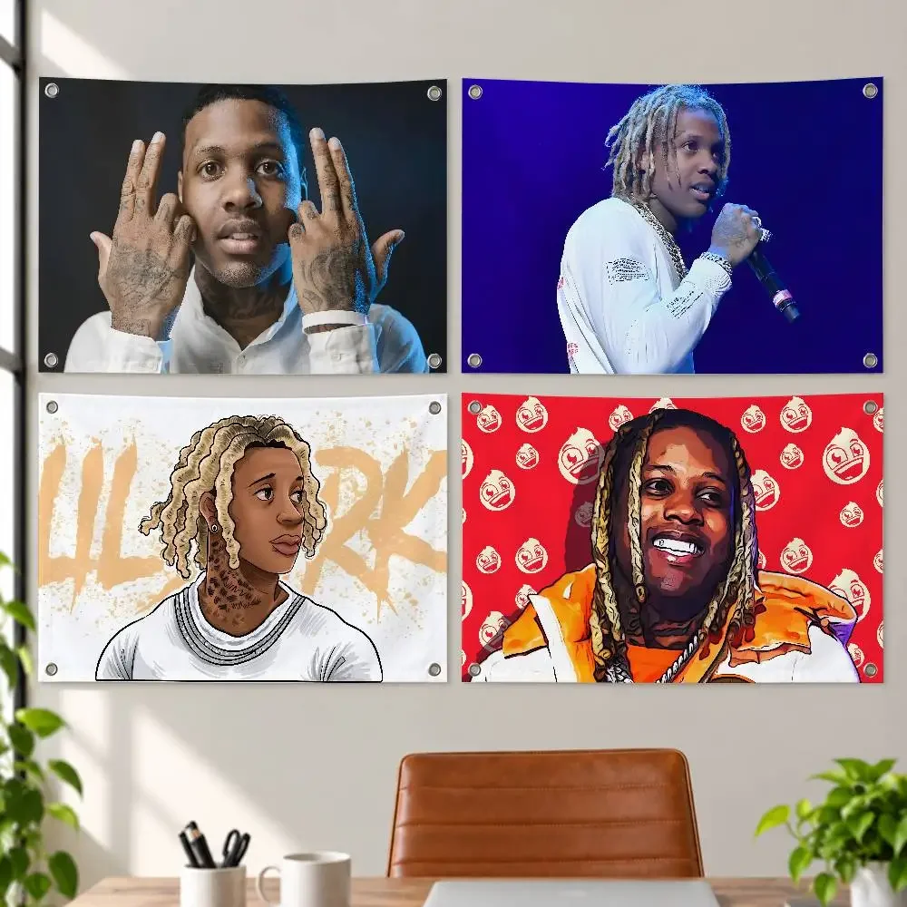 Music Album Star Lil D-Durk Aesthetic Wall Tapestry Flag Printed Wall Hanging Living Room Party Outdoor Decor