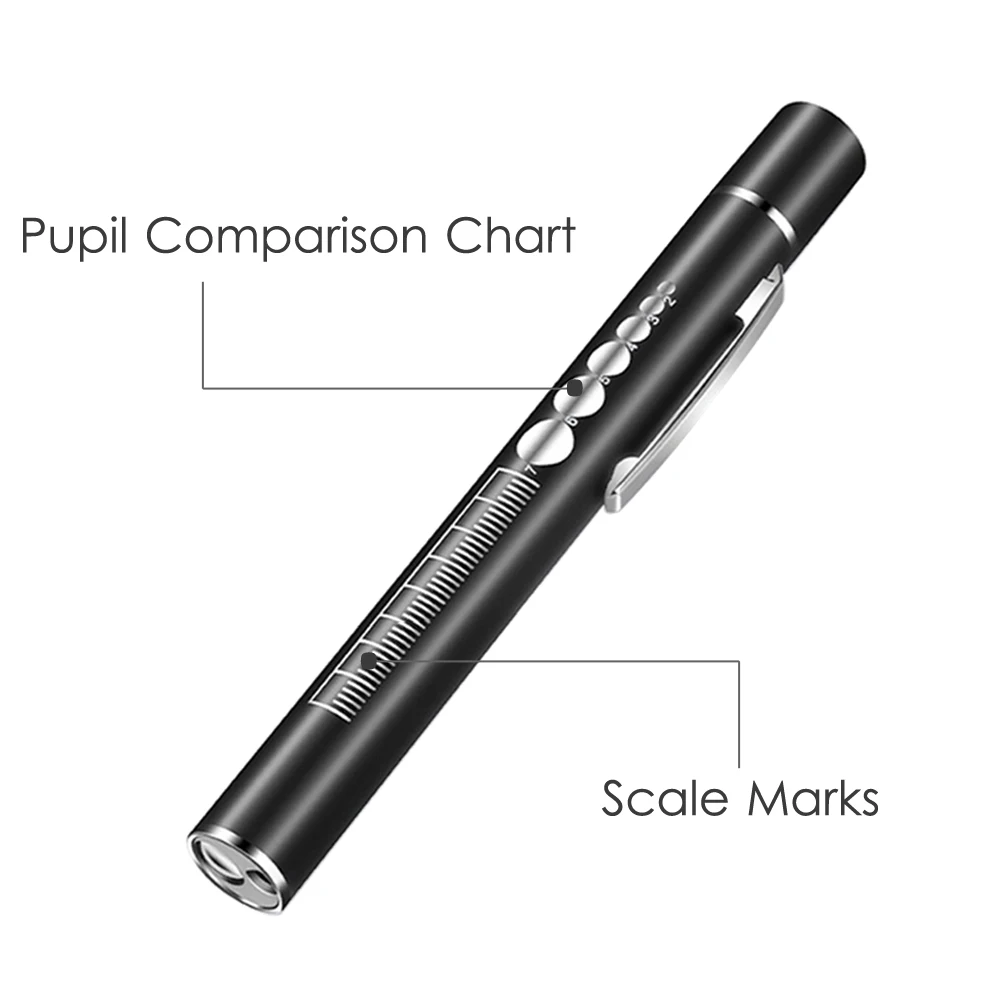 USB Rechargeable Medical LED Pen Light Nurse Doctor Flashlight Torch Lamp Pocket Oral Ear Eye ENT Examination Otoscope Penlight