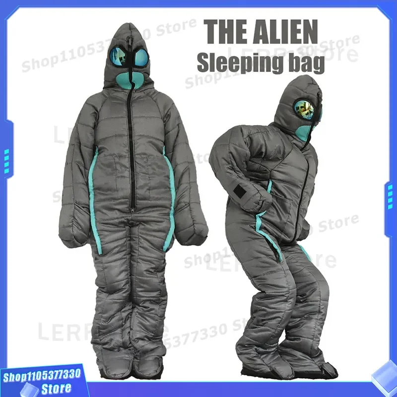 Humanoid Mummy Sleeping Bag Warm Camping Gear for Outdoor Hiking Travel Portable Lightweight Design Comfortable Night Rest