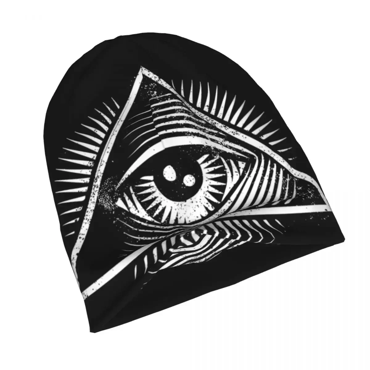 Illuminati All Seeing Eye Unisex Adult Beanies Caps Knitted Bonnet Hat Warm Hip Hop Autumn Winter Outdoor Skullies Hats