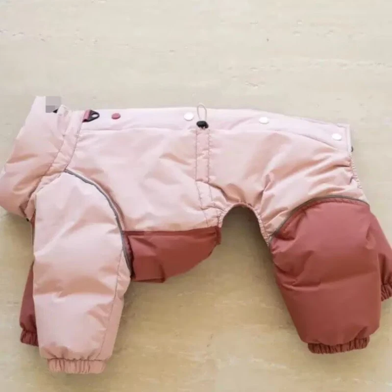 

Greyhound Cotton Turtleneck Clothes Warm Windproof High-neck Jacket Winter Four-feet Dogs Pajamas Jumpsuit For Large Middle Dogs