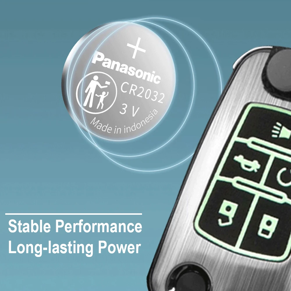 Panasonic CR2032 CR2025 CR2016 3V Lithium Button Battery Coin Cell Batteries Long Lasting For Car Remote Key Fob Watch Toys