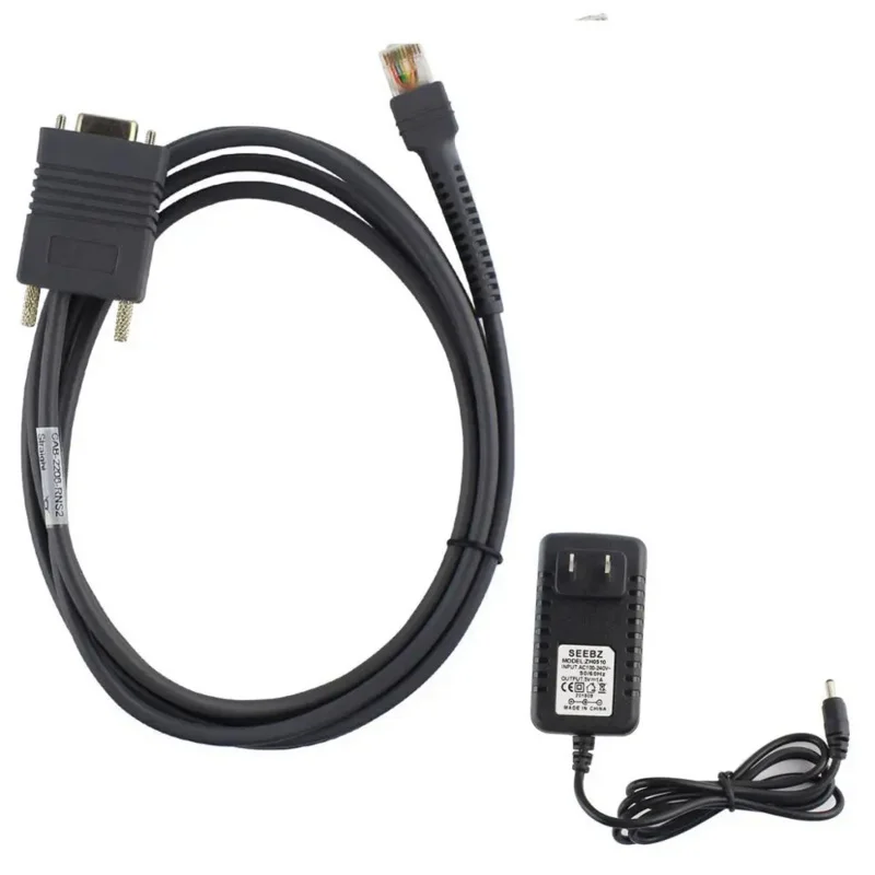 LS2208 Scanner 2M Rs232 Cable With Power Adapter For Motorola Symbol LS2208 LS4208 DS6708 Barcode Scanner