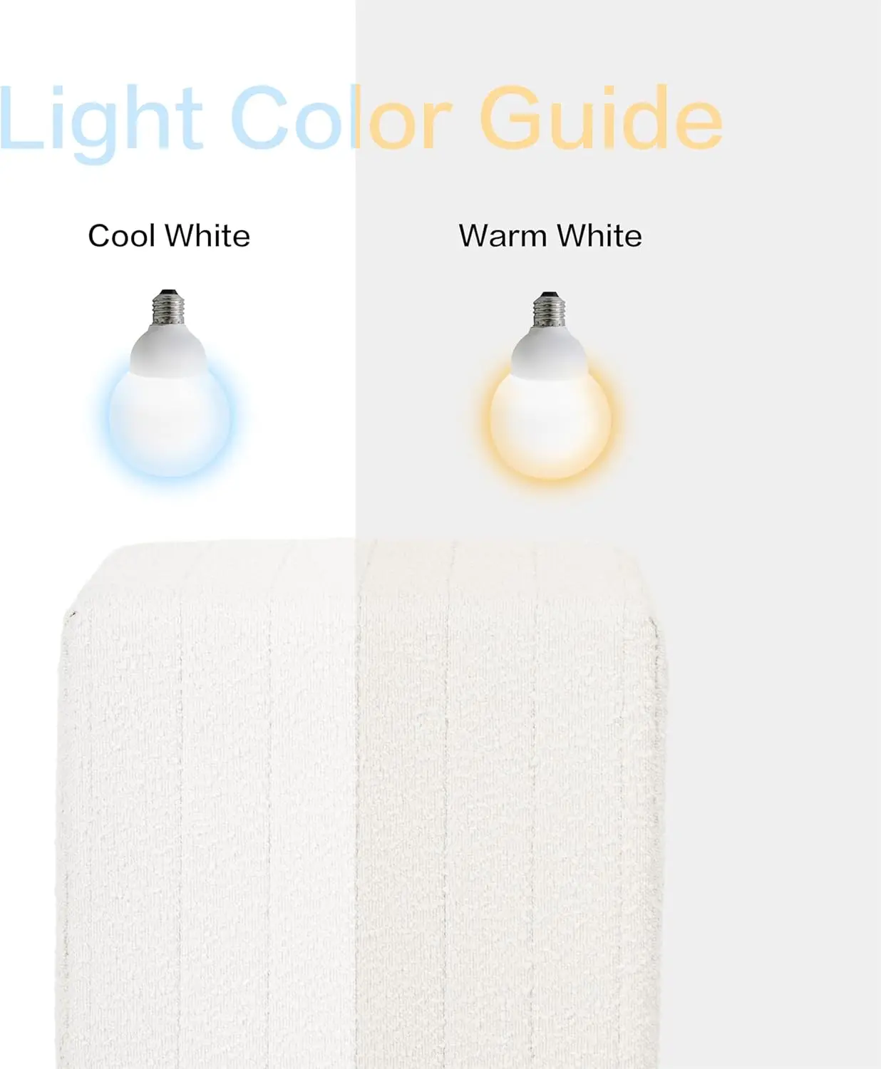 Banqueta otomana moderna tufada creme para sala de estar e quarto - tecido boucle, 18,5x18,5x16,5 polegadas