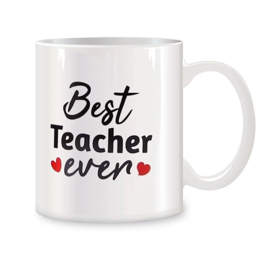 

Ceramic cup for the best teacher ever, teacher gratitude gift, birthday gift