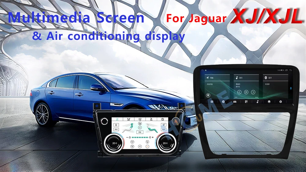 10.25 Inch Android 11 6+128G Car Radio Multimedia GPS Navigation Head Unit Stereo Receiver Screen Display For Jaguar XJ XJL11-18