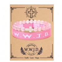 2pc what would jesus do wwjd bracelets pack hwlf w.w.j.d bracelet he would love first elevated faith christian cross gifts