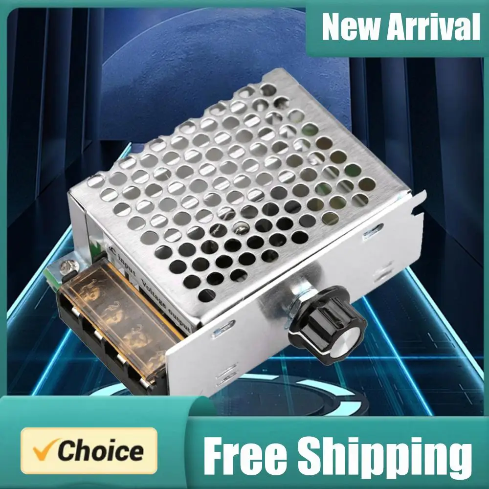 4000W Thyristor Electronic Voltage Regulator Controller with Case AC 220V Electronic Voltage Regulator Control Switch High Power