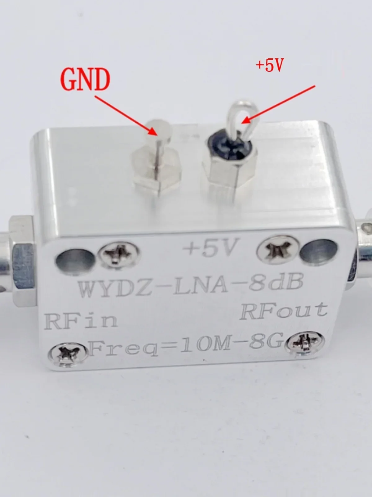 เครื่องขยายสัญญาณบรอดแบนด์ LNA RF 10M-8G พร้อมความเรียบที่ดี P1dB=13dBm G=8dB