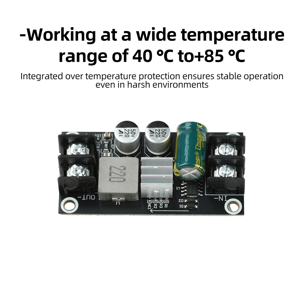 DC 7-38V auf DC 5V 12V 6A Step-Down-Modul, Niedrige Welligkeit, Hochleistungs-Buck-Wandlerplatine, Stromversorgung – Detail 7