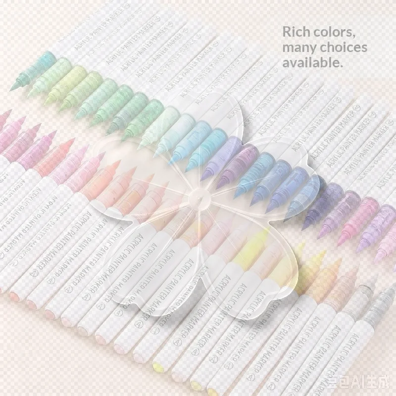 9Pcs 9 Colors Acrylic Color Markers Direct Liquid Paint Marker Pen DIY Drawing With Storage Box School Supplies Stationery