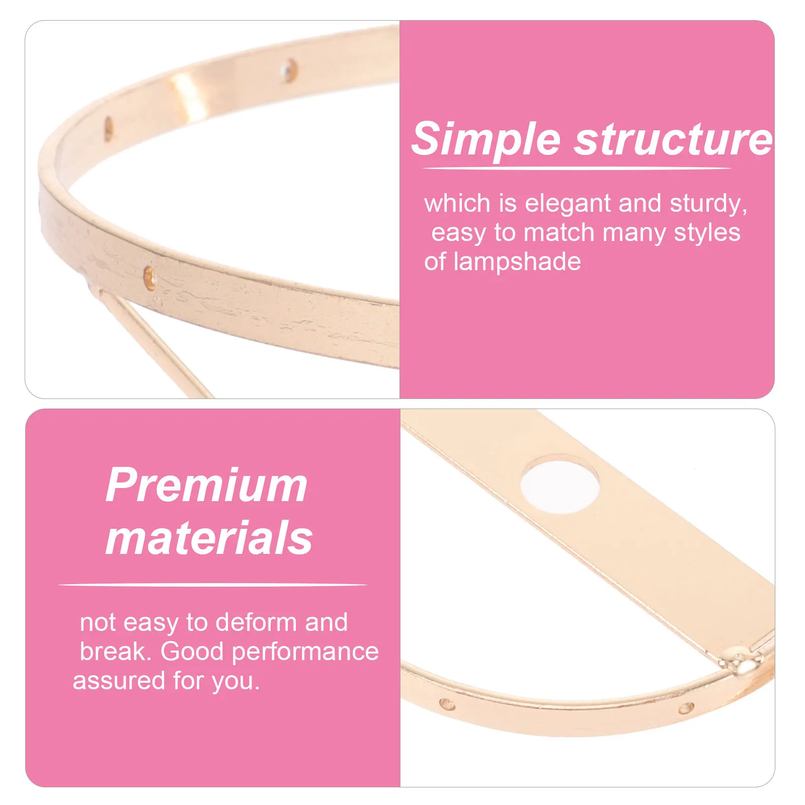 

Lampshade Frame Metal Diy Lamp Shade Bracket Table Lamp Chandelier Cage Shells Craft Project Lighting Fixture Support Led