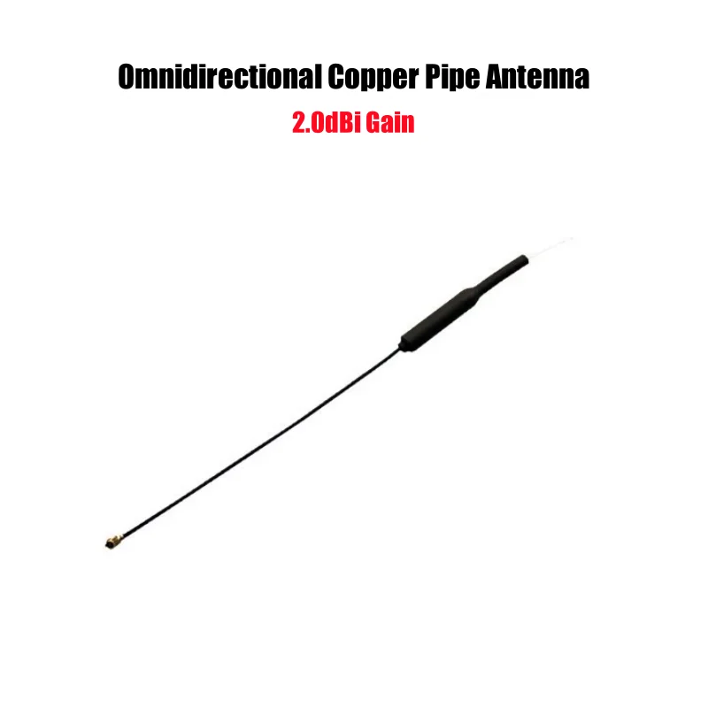 Receptor ELRS 2.4Ghz 5CH PWM com antena de tubo de cobre 2.0dBi 2.4G com suporte para protocolo ELRS 3.0 PWM/CRSF para modelo RC FPV asa fixa