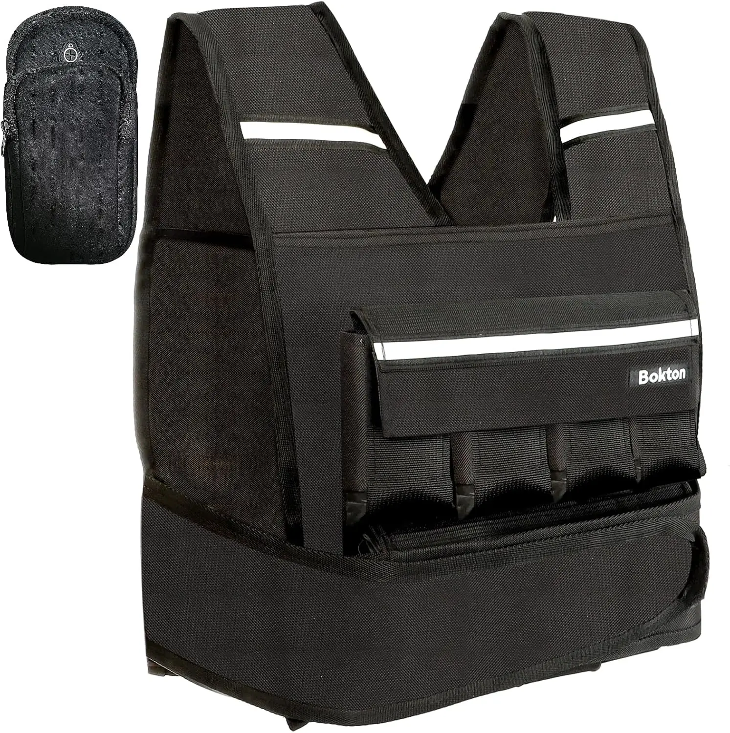 

Adjustable Weighted Vest for Men and Women, 2-18lb with Iron Weights for Home Workouts, Strength Training, Running
