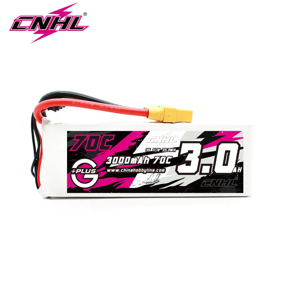 

CNHL 3S 11.1V 3000mAh Lipo Battery 70C With XT90 Plug G+PLUS For RC Quadcopter Helicopter Airplane Drone FPV Car Boat Part