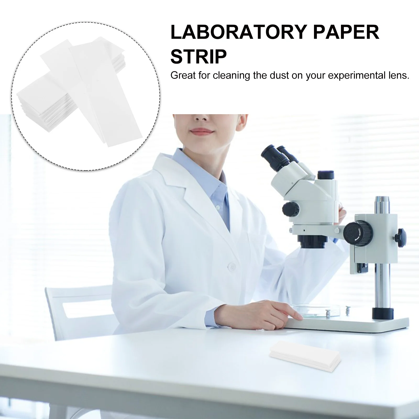 

1 set 500 Sheets Filter Paper Test Strips Chemistry Science Lab High Absorption Dust Removal Experimental Blotting Equipment